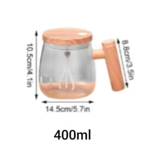 400ml Self-Stirring Coffee Mug – USB Rechargeable Automatic Mixing Cup for Coffee, Tea & Hot Chocolate