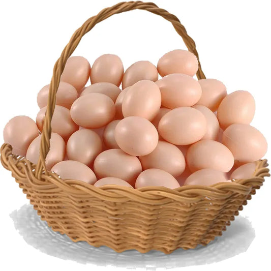 Brown Plastic Eggs for Painting & Decorating – Fun Creative Toys