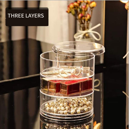 Acrylic Rotatable Jewelry Organizer