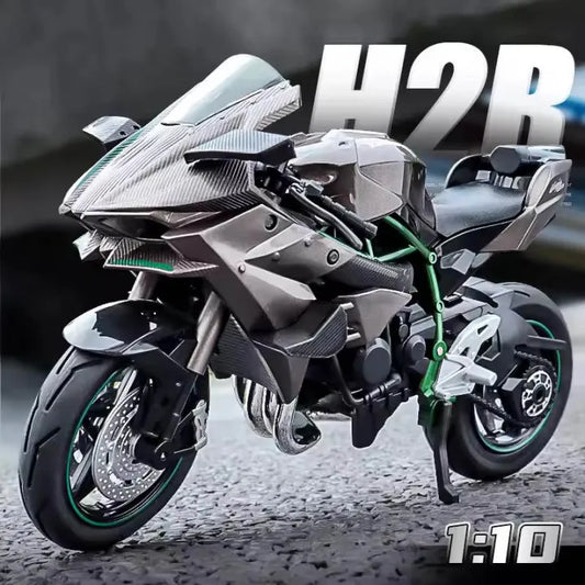 Diecast Kawasaki Ninja H2R, Ducati Double Silencer, VAS Panigale Bike Alloy model kids toy