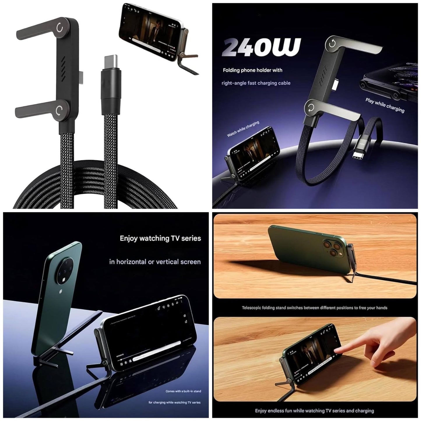 2in1 Type C Cable Fast Charging