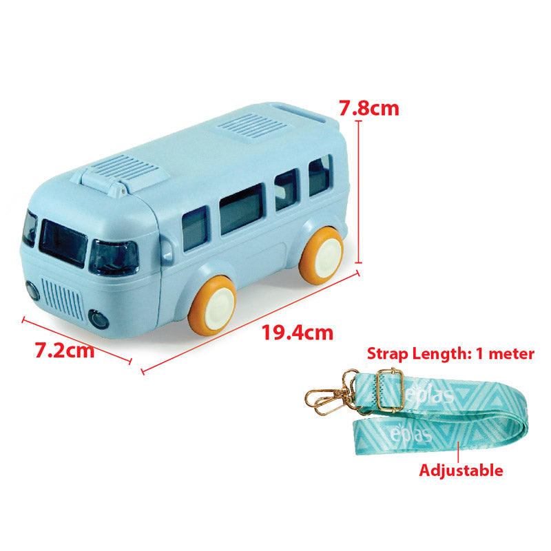 New Portable Water Cup In Bus Shape, Cute Bus Shape Water Bottle, 360° Leak-Proof water bottle for kids