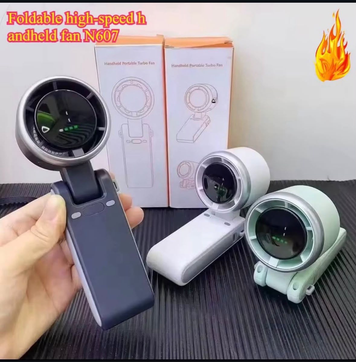 5 Speed Wind Portable High-Speed Hand-Held Turbo Fan