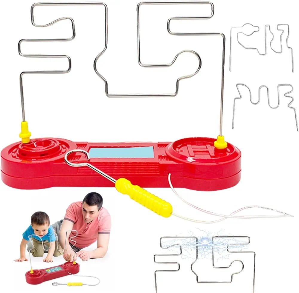 Electric Touch Maze Game,Electric Shock Game, 3-Level Interactive