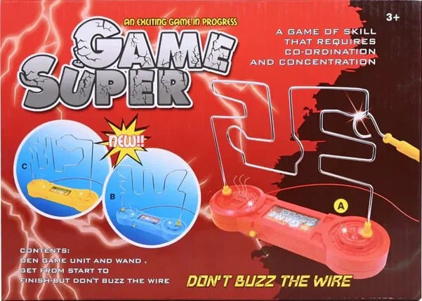 Electric Touch Maze Game,Electric Shock Game, 3-Level Interactive