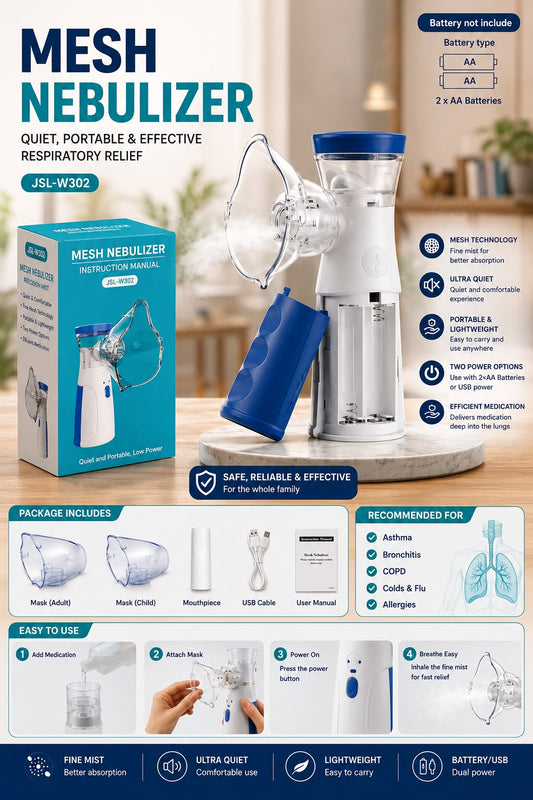 Portable Mesh Nebulizer - Pocket size Mini Inhaler Limited stock
