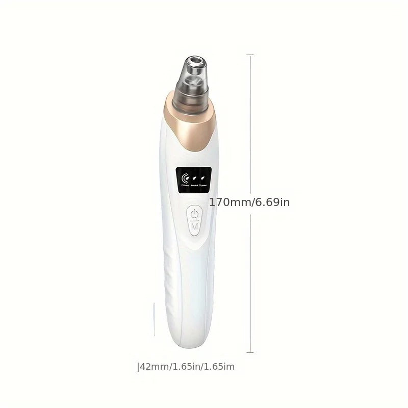 A rechargeable 5-in-1 vacuum suction blackhead remover machine