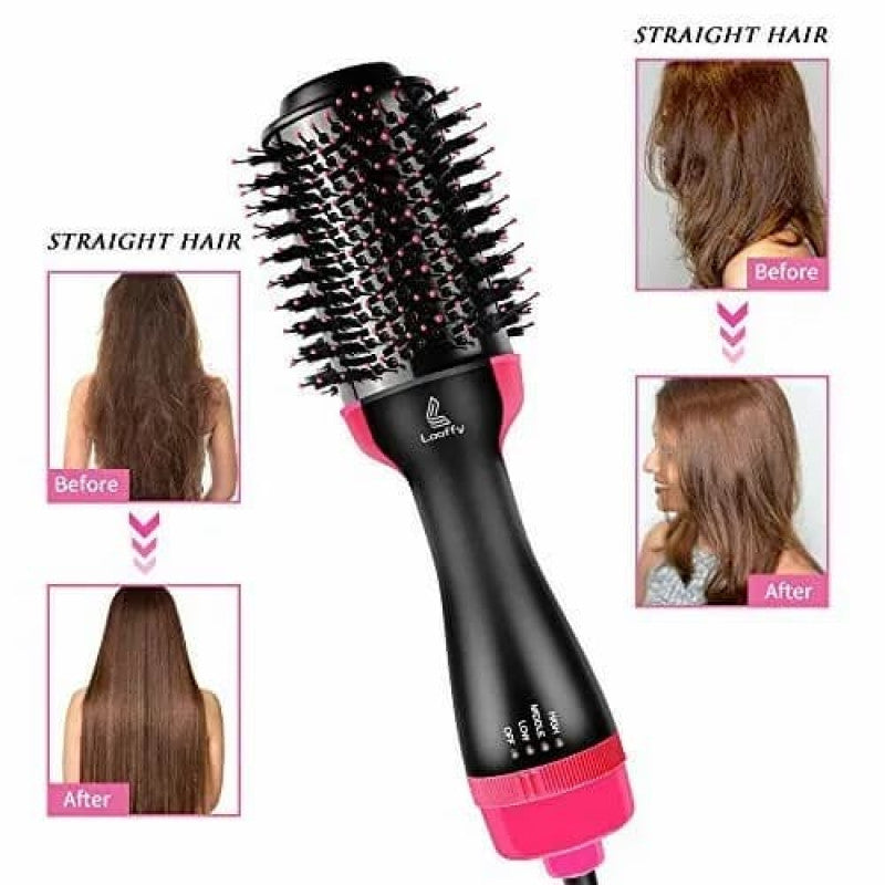 3-in-1 One Step Hot Air Straightener Brush for Hair Dryer and Styler