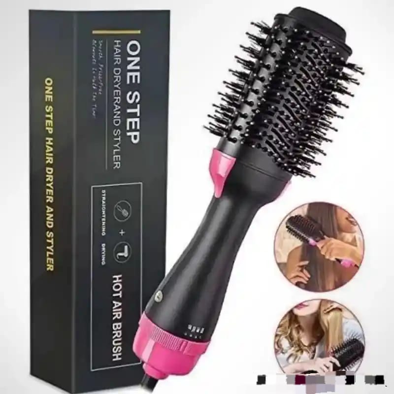 3-in-1 One Step Hot Air Straightener Brush for Hair Dryer and Styler
