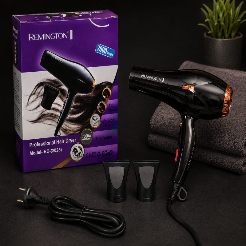 REMINGTON salon-quality styling at home with this high-performance hair dryer.