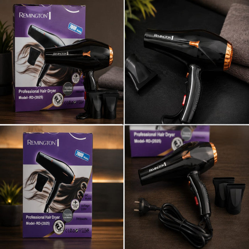 REMINGTON salon-quality styling at home with this high-performance hair dryer.