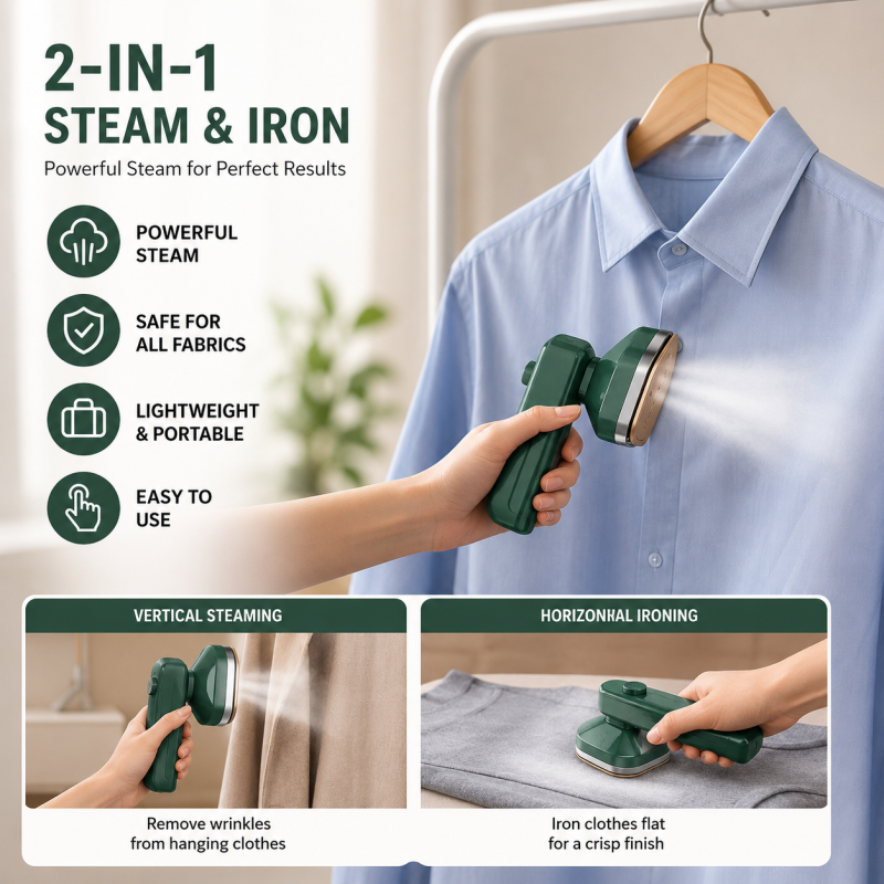 New Mini Electric Steam Dry Iron With Spray Portable Steam Iron For Clothes Travel