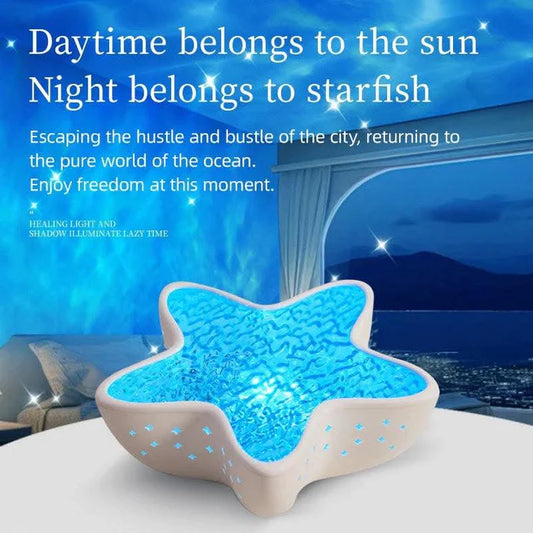 LED Starfish Galaxy Night Light – Dreamy Sky Projector