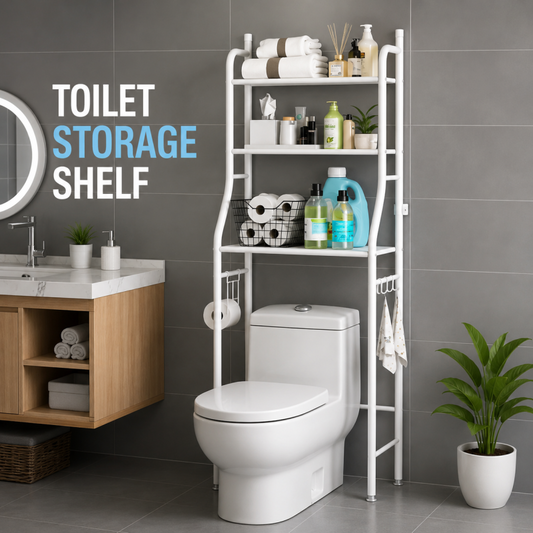 Bathroom Storage Shelf Over Toilet &nbsp;3 Tiers Stainless Steel Toilet/Washing Machine Rack Bathroom Space Saver Organizer Holder