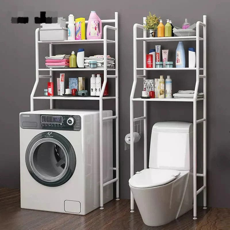 Bathroom Storage Shelf Over Toilet &nbsp;3 Tiers Stainless Steel Toilet/Washing Machine Rack Bathroom Space Saver Organizer Holder